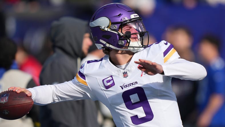 Vikings QB J.J. McCarthy at the New York Giants
