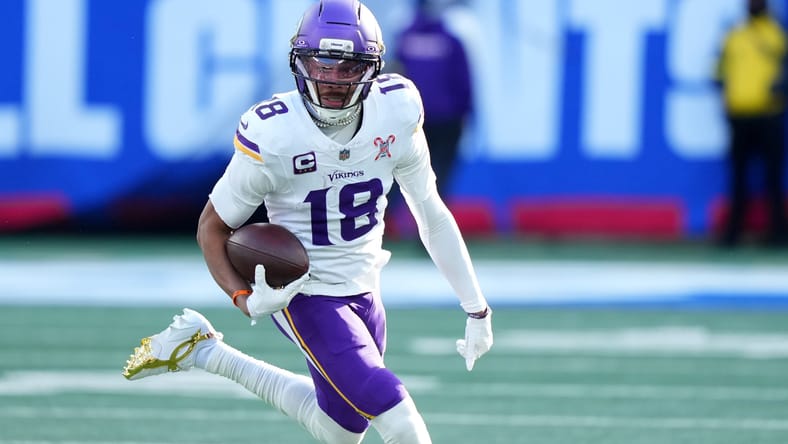 Vikings WR Justin Jefferson at New York Giants in 2025