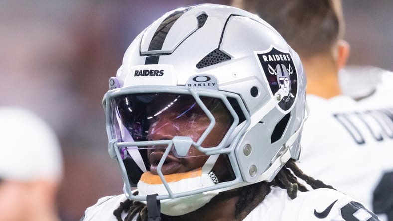 Raiders RB Sincere McCormick in the 2025 preseason.