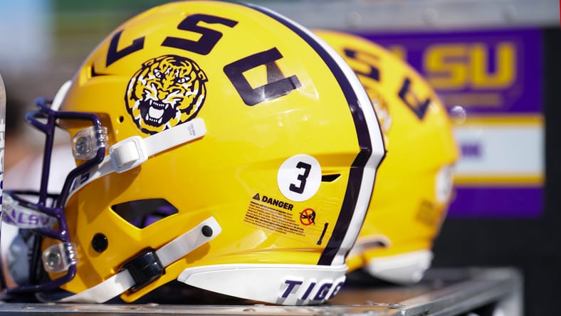 LSU helmet in 2023