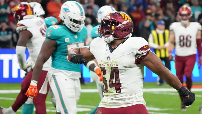 Bobby Wagner reacts after a defensive stop during the Madrid Game.