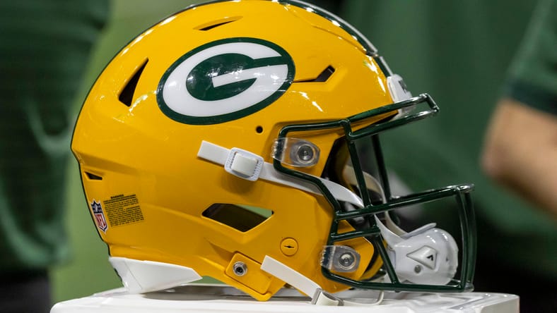 Packers Helmet in 2025 at the Detroit Lions