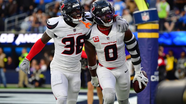 Texans safety K'Von Wallace in December 2025