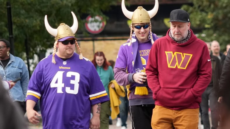 Vikings and Commadners Fans in 2025 in London.