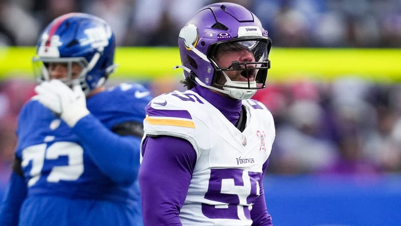 Vikings ILB Eric Wilson in 2025 at the New York Giants