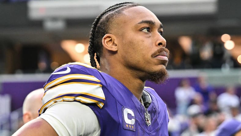 Vikings WR Justin Jefferson against the Packers in 2025