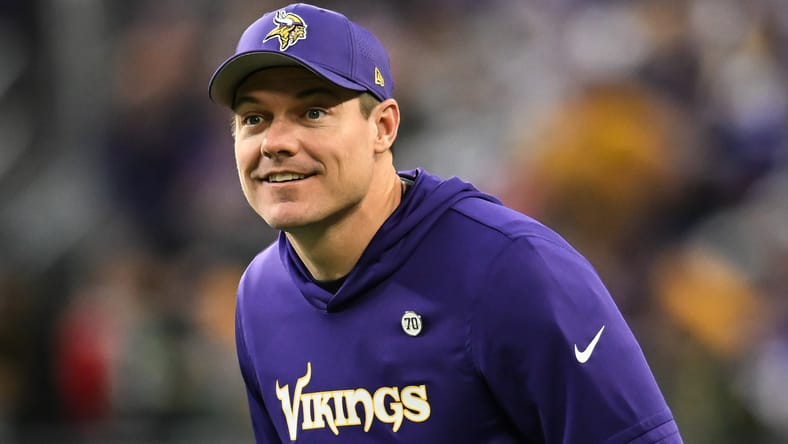 Vikings HC Kevin O'Connell in 2025, Week 18.