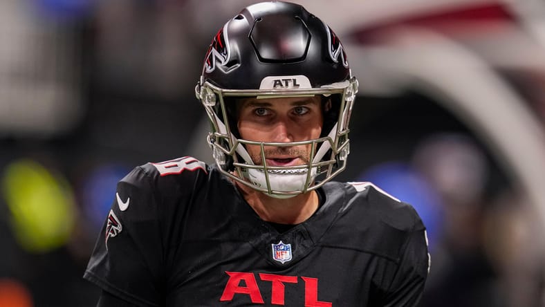 Falcons QB Kirk Cousins in Week 18 of 2025