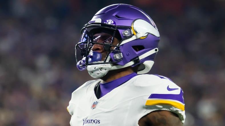 Vikings WR Trent Sherfield in the 2024 playoffs.