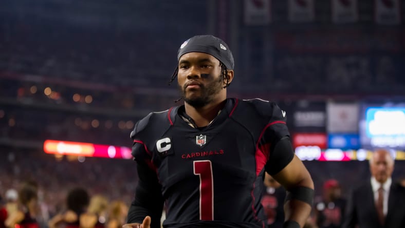 Kyler Murray during Cardinals vs. Packers game at State Farm Stadium. Vikings Steelers Kyler Murray Trade.
