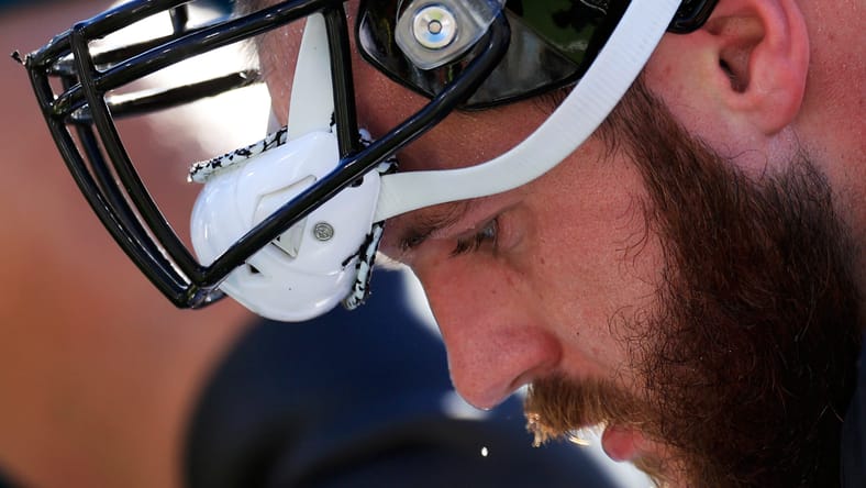 Jacksonville Jaguars center Luke Fortner in 2023