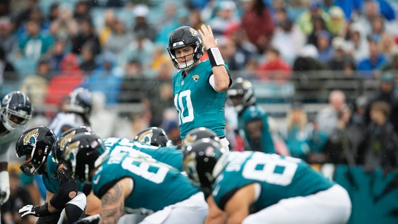 Jaguars QB Mac Jones in 2024