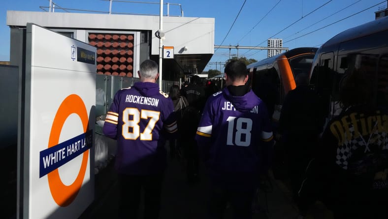 Vikings fans in London in 2025