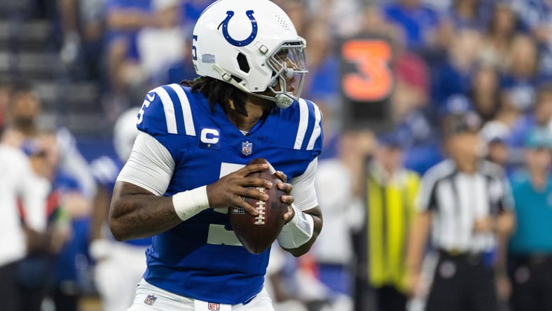 Colts QB Anthony Richardson in 2023 as a rookie.