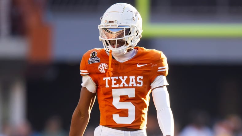 Texas CB Malik Muhammad in 2024 against Clemson