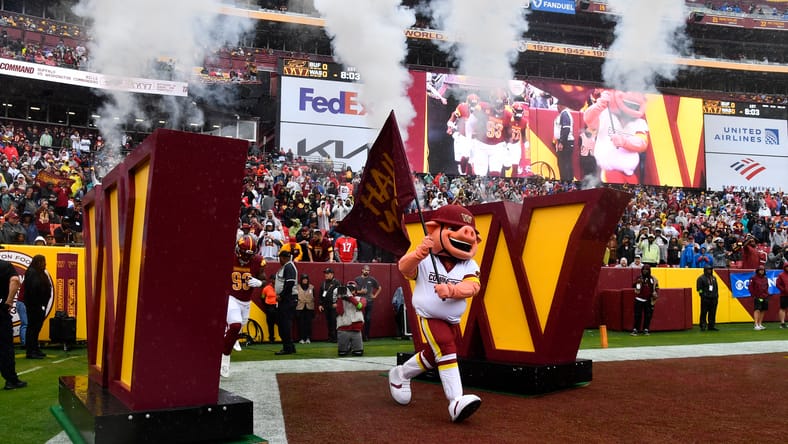 Commanders mascot in 2023