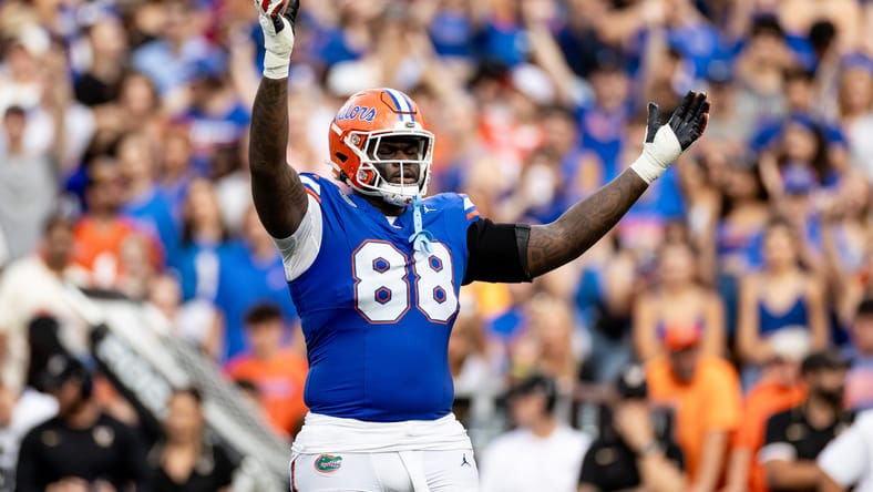 Florida defesive tackle Caleb Banks in 2023. Vikings mock draft 2026.