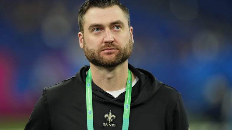 Andrew Janocko at the NFL Combine at Lucas Oil Stadium in Indianapolis. Minnesota Vikings Andrew Janocko.