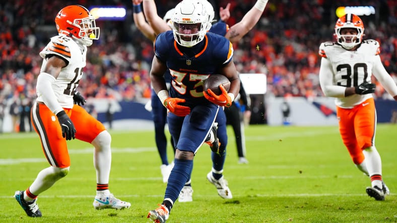 Broncos RB Javonte Williams in 2024