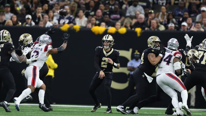 Saints QB Spencer Rattler in 2025