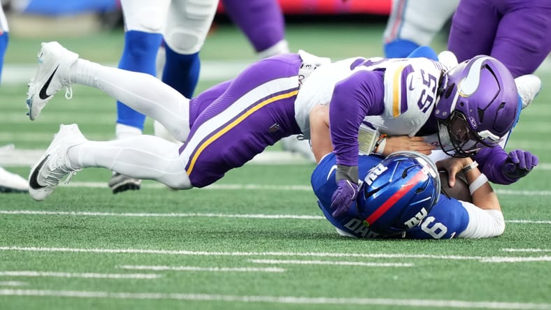 Vikings LB Eric Wilson in 2025 at the New York Giants