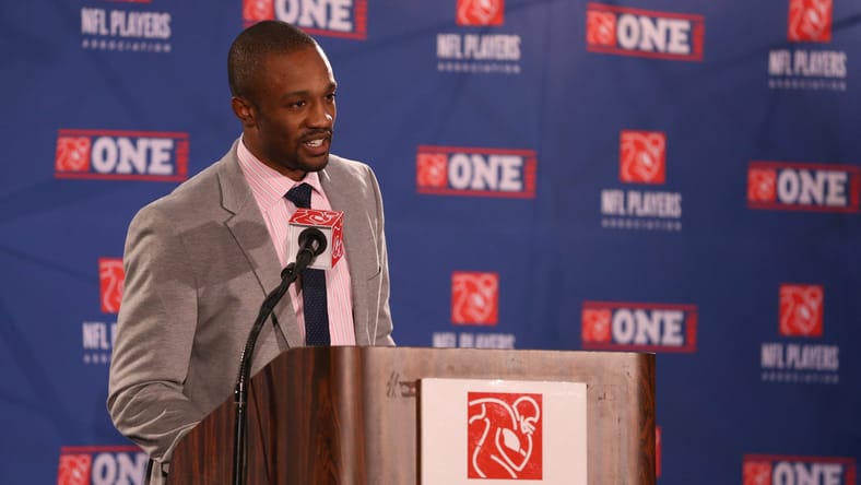 Cornerback Domonique Foxworth in 2013 at an NFLPA meeting