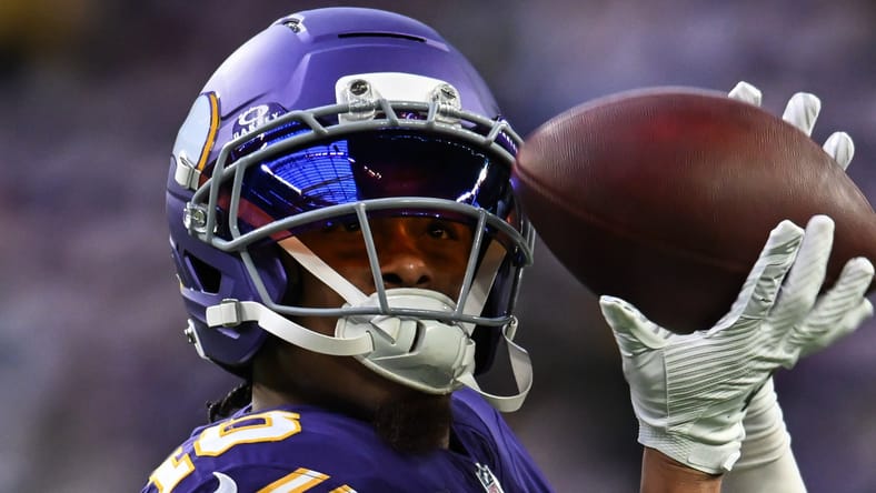 Vikings WR Justin Jefferson against the Lions in 2025