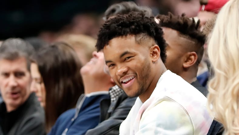 Kyler Murray, Cardinals QB, at an NBA game in 2020