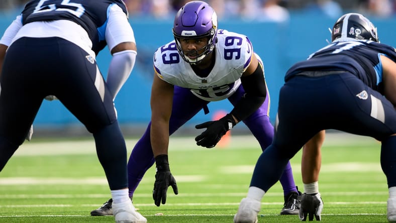 Vikings DT Jerry Tillery in 2024 at the Titans.