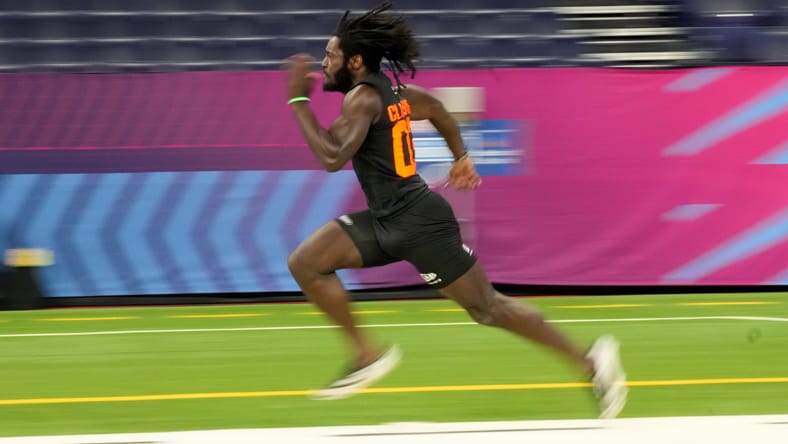 Wake Forest RB Demond Claiborne at the Demond NFL Combine