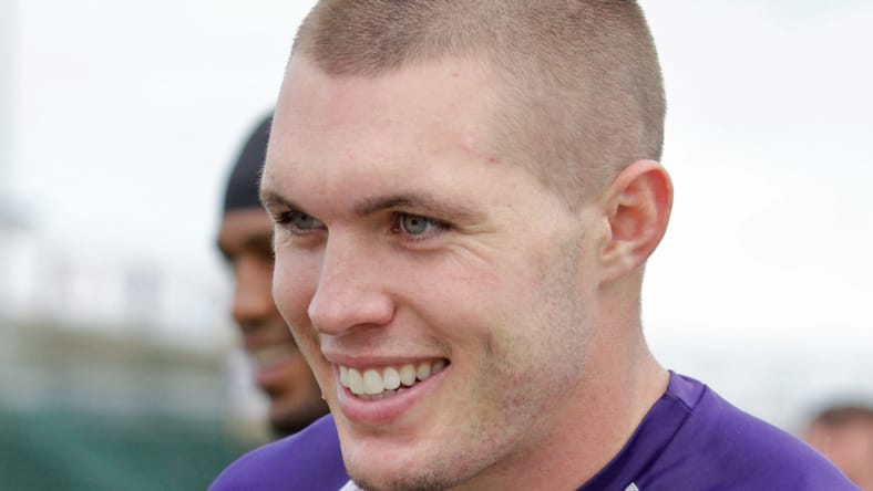 Vikings safety Harrison Smith in Mankato as a rookie in the summer of 2012