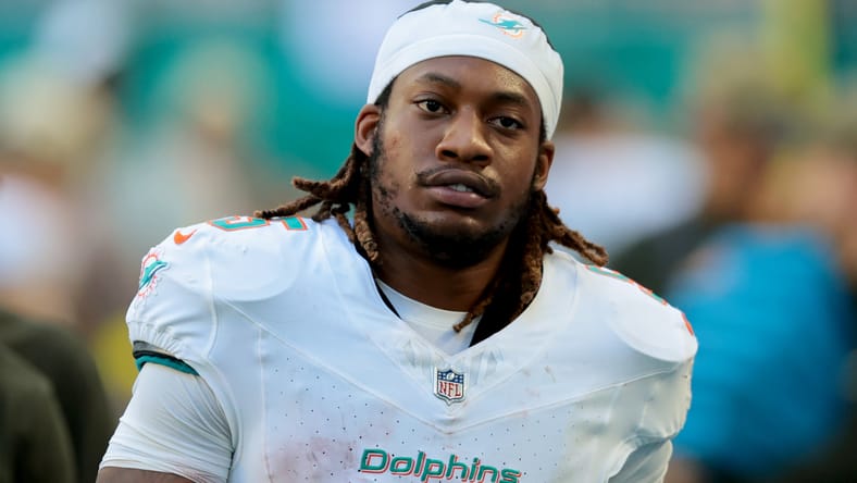Dolphins RB Jaylen Wright against the Bills in 2025