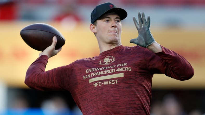 49ers QB Mac Jones in 2025