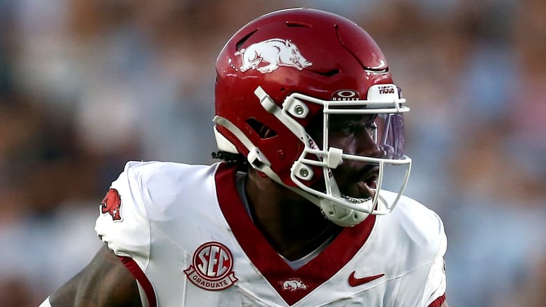 Mike Washington Jr., an Arkansas RB, against Ole Miss