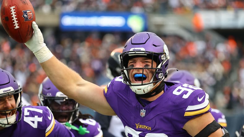 Vikings OLB Bo Richter in 2024 against the Bears