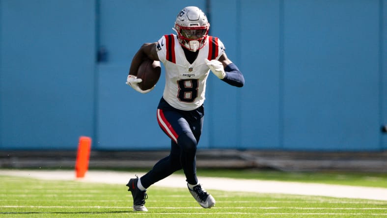 Stefon Diggs runs with the ball during a Patriots game against the Titans. Stefon Diggs landing spots