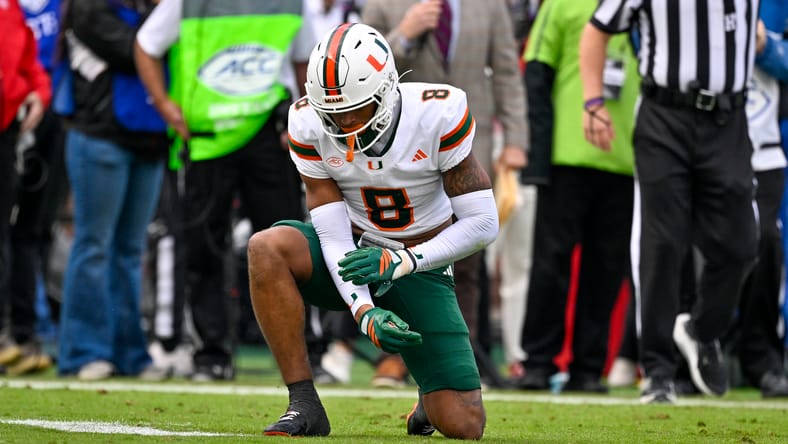 Jakobe Thomas is attended to after a play against SMU at Gerald J. Ford Stadium. Vikings rookies