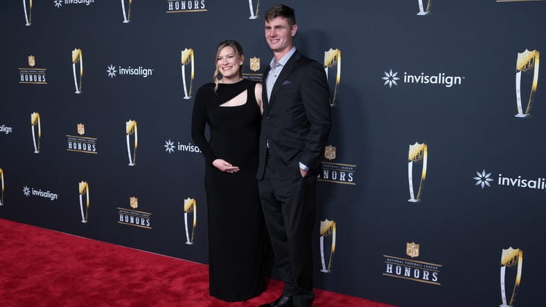 Cowboys kicker Brandon Aubrey at the awards ceremony in 2026