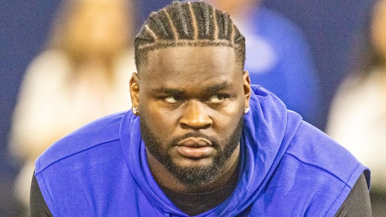 Gators DT Caleb Banks at Florida's Pro Day in 2026