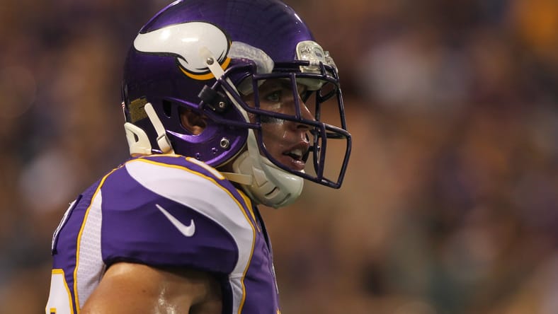 Harrison Smith lines up on defense during a preseason game against the Chargers. Vikings draft trades