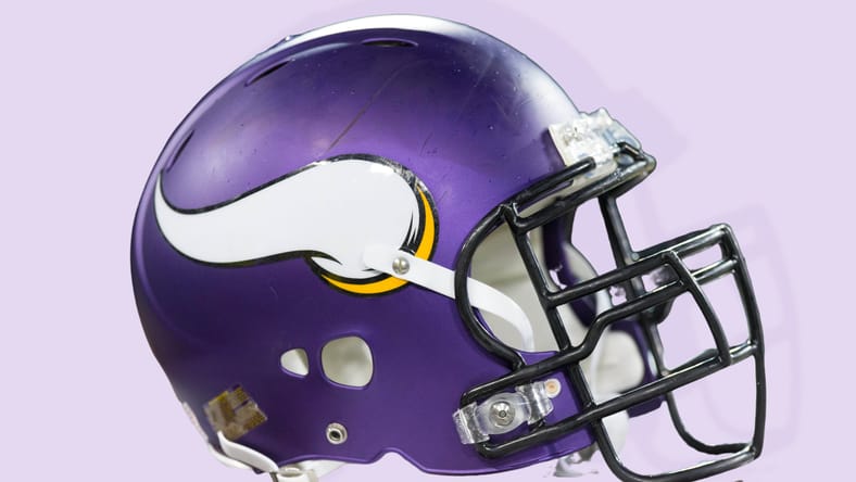 A Vikings Helmet at Green Bay in 2014.