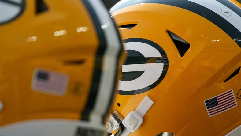 Green Bay Packers helmets in 2024 during the preseason