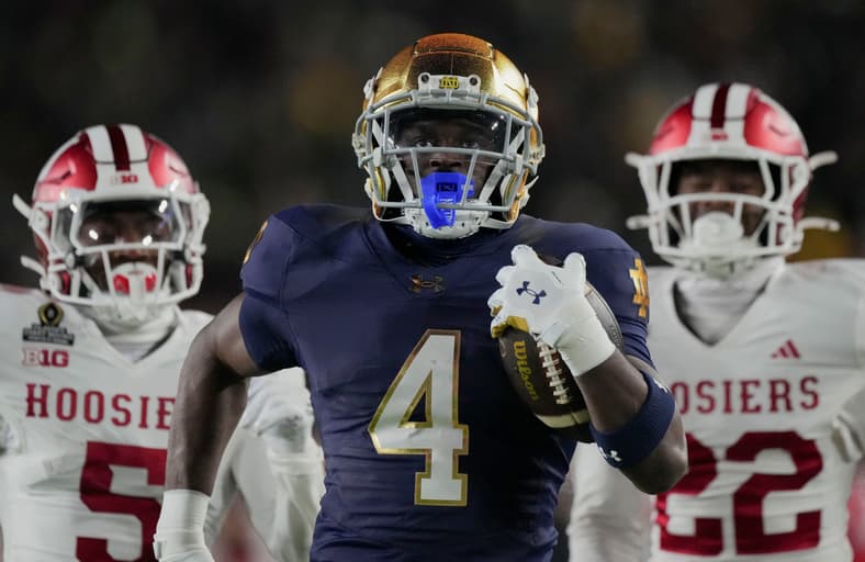 Notre Dame RB Jeremiyah Love in 2024