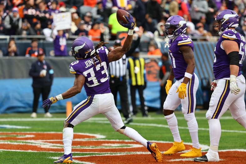 Vikings RB Aaron Jones in 2024.