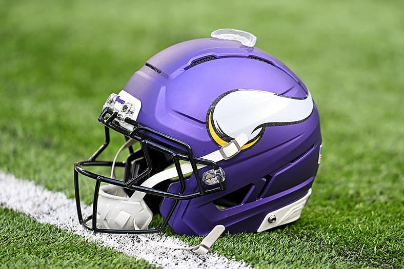 Minnesota Vikings helmet in Week 8 of 2025