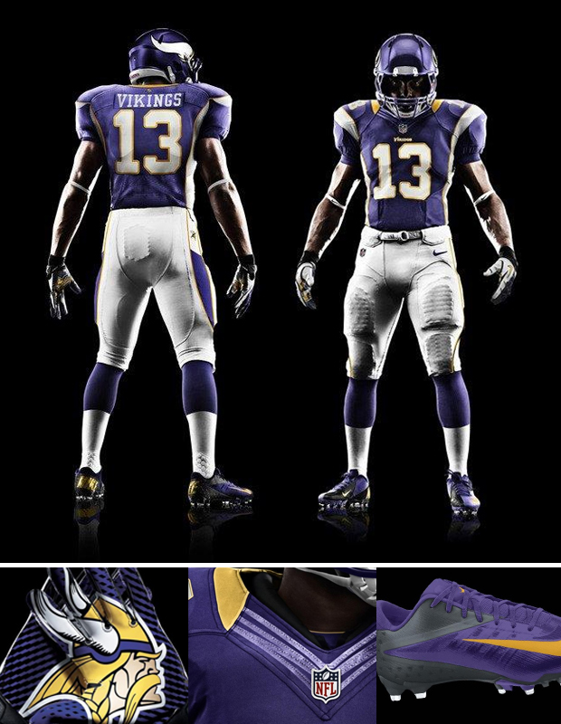 New Vikings Nike Uniforms