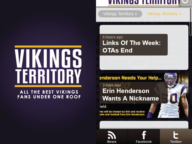 Vikings Territory Android App Screenshots