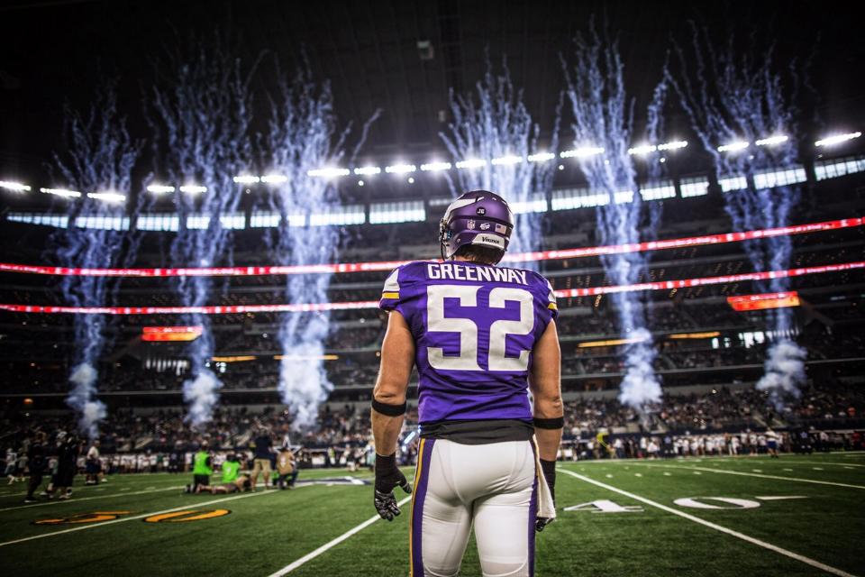 Chad Greenway Signed 12x30 Panorama