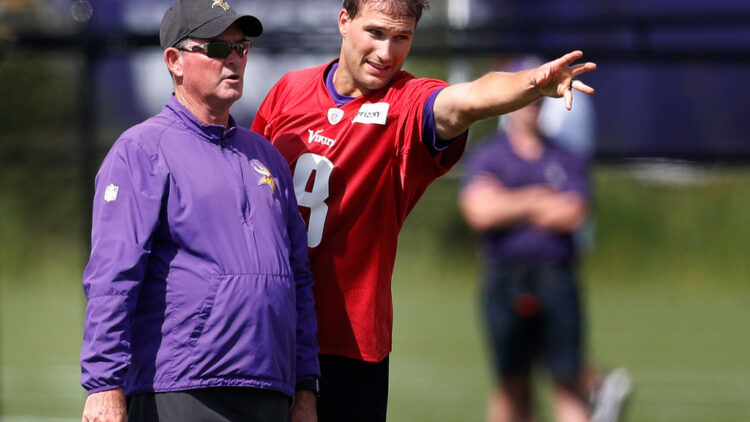 Mike Zimmer and Kirk Cousins.