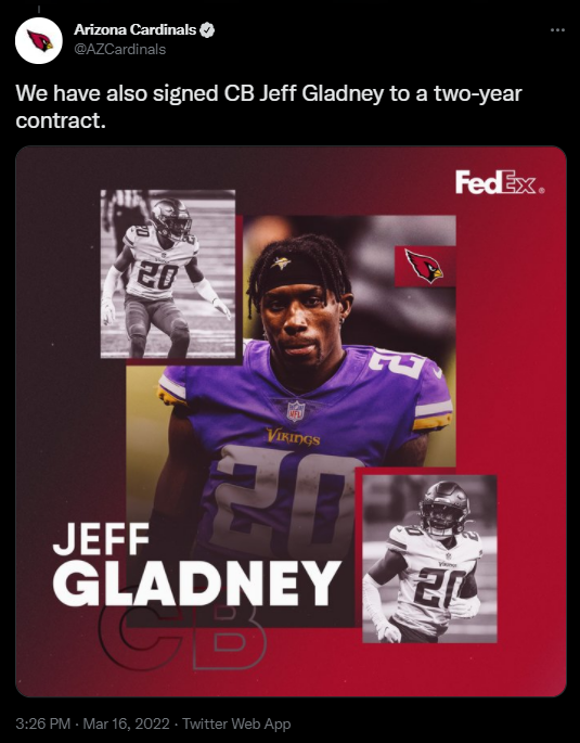 2022 NFL free agency: Chiefs make sense for ex-Vikings CB Jeff Gladney